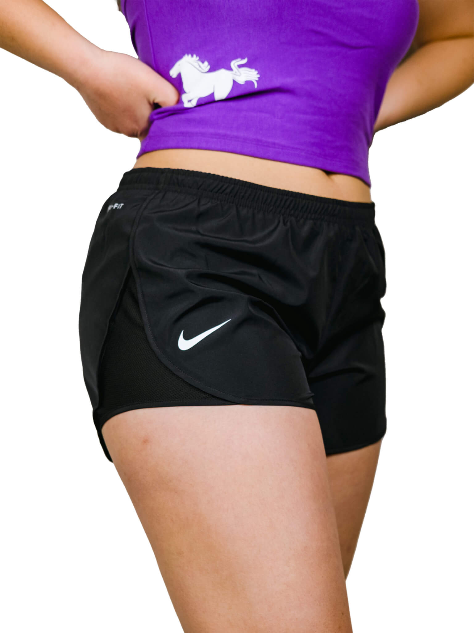 Nike Womens Shorts Adult Extra Small Purple Dry Short Running Runner  Training