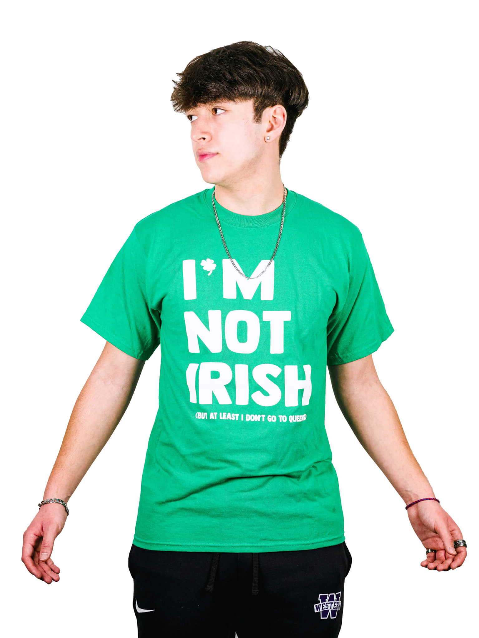 GREEN "I'M NOT IRISH" TEE