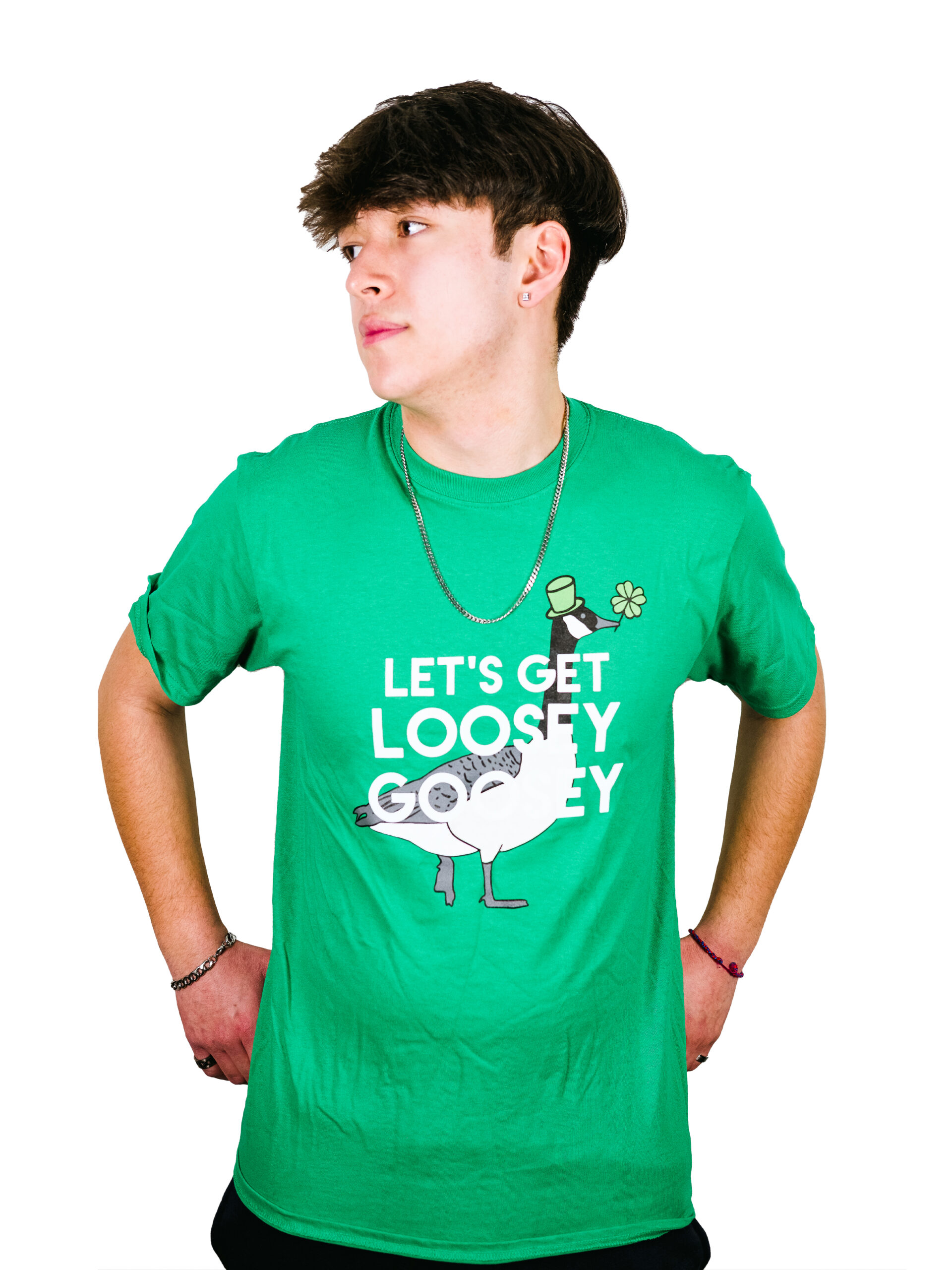 GREEN "LET'S GET LOOSEY GOOSEY" TEE