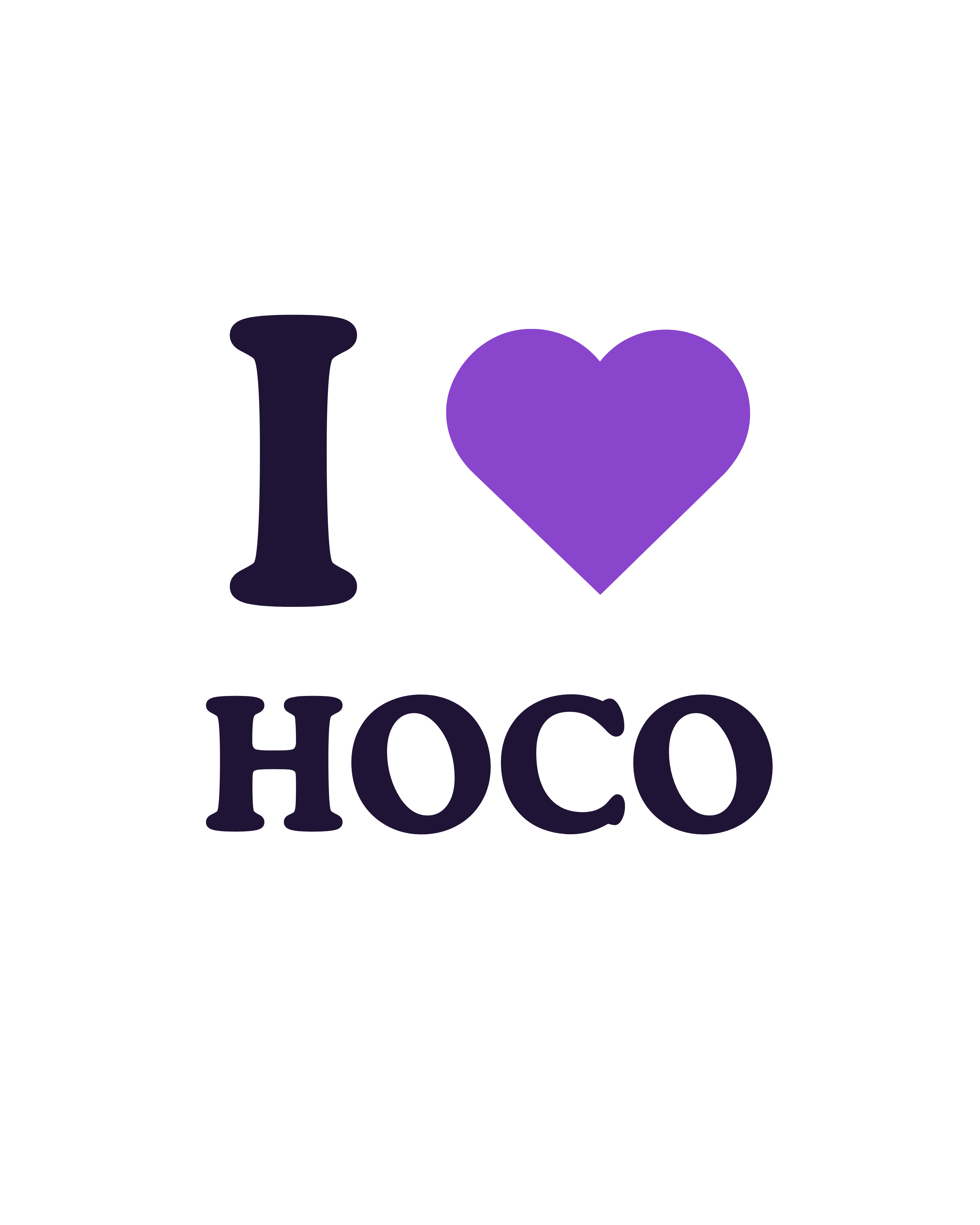 "I 💜 HOCO" UNI TEE