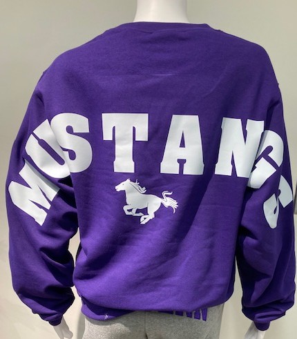 "MUSTANGS" SPIRIT CREWNECK SWEATER